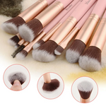 14pcs Pink Makeup Brushes Kit